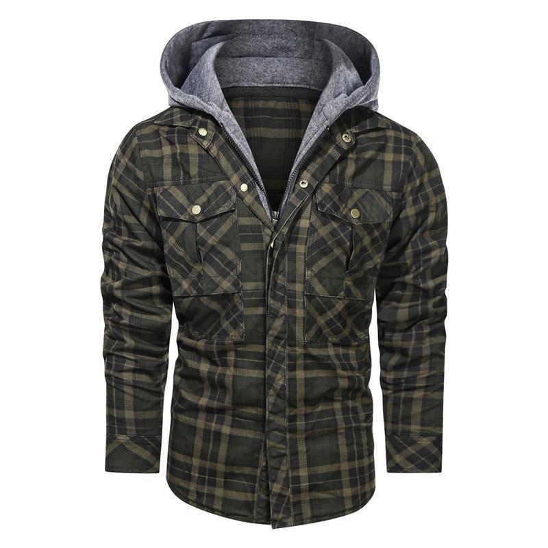 Drune | Karierte Herrenjacke