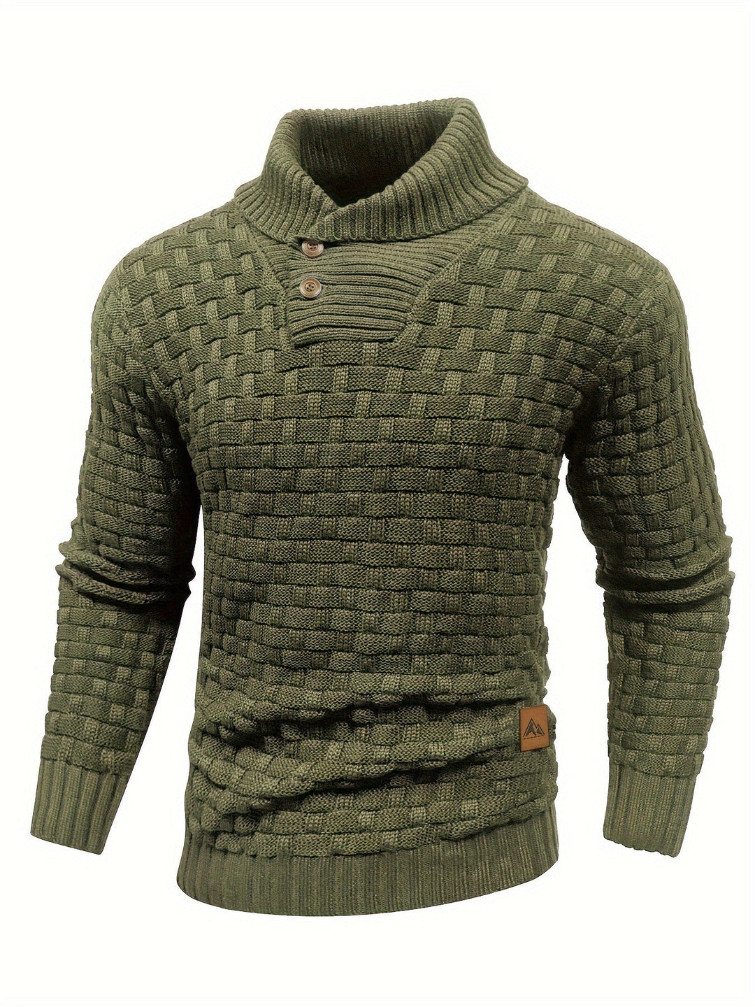 Drune | Strickpullover mit Geflochtenem Muster Klassisch und Bequem Perfekt Für Den Alltag