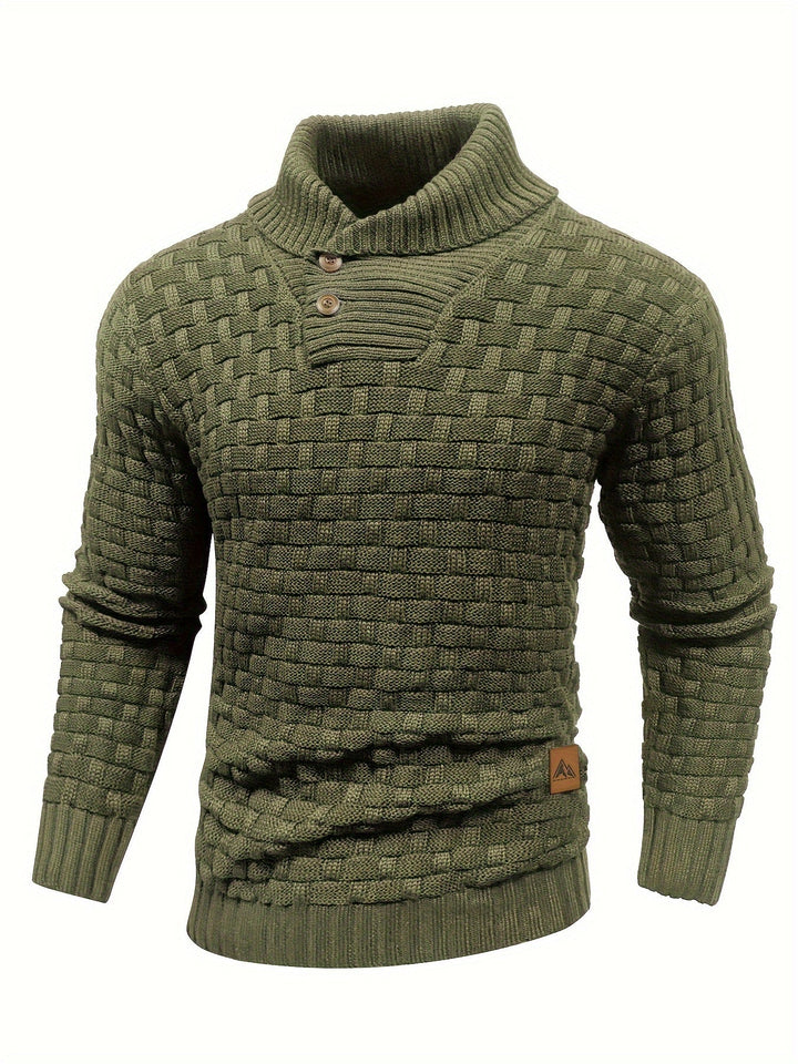 Drune | Strickpullover mit Geflochtenem Muster Klassisch und Bequem Perfekt Für Den Alltag