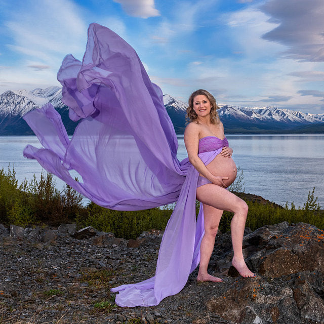 Frauen strapless fließendes Abendkleid Drune