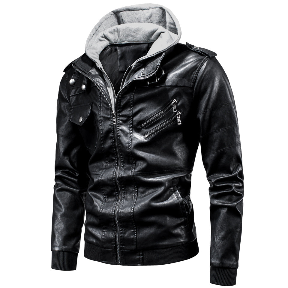 Drune | Herren Leder Wintermantel