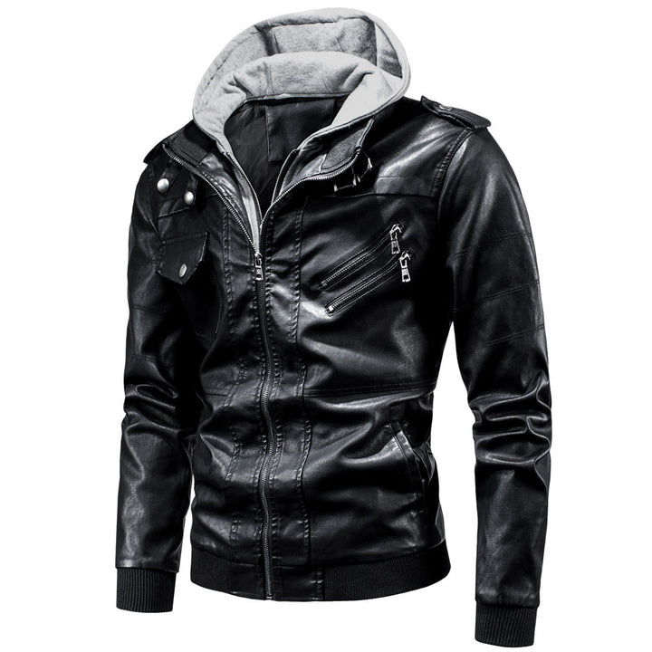 Drune | Herren Leder Wintermantel