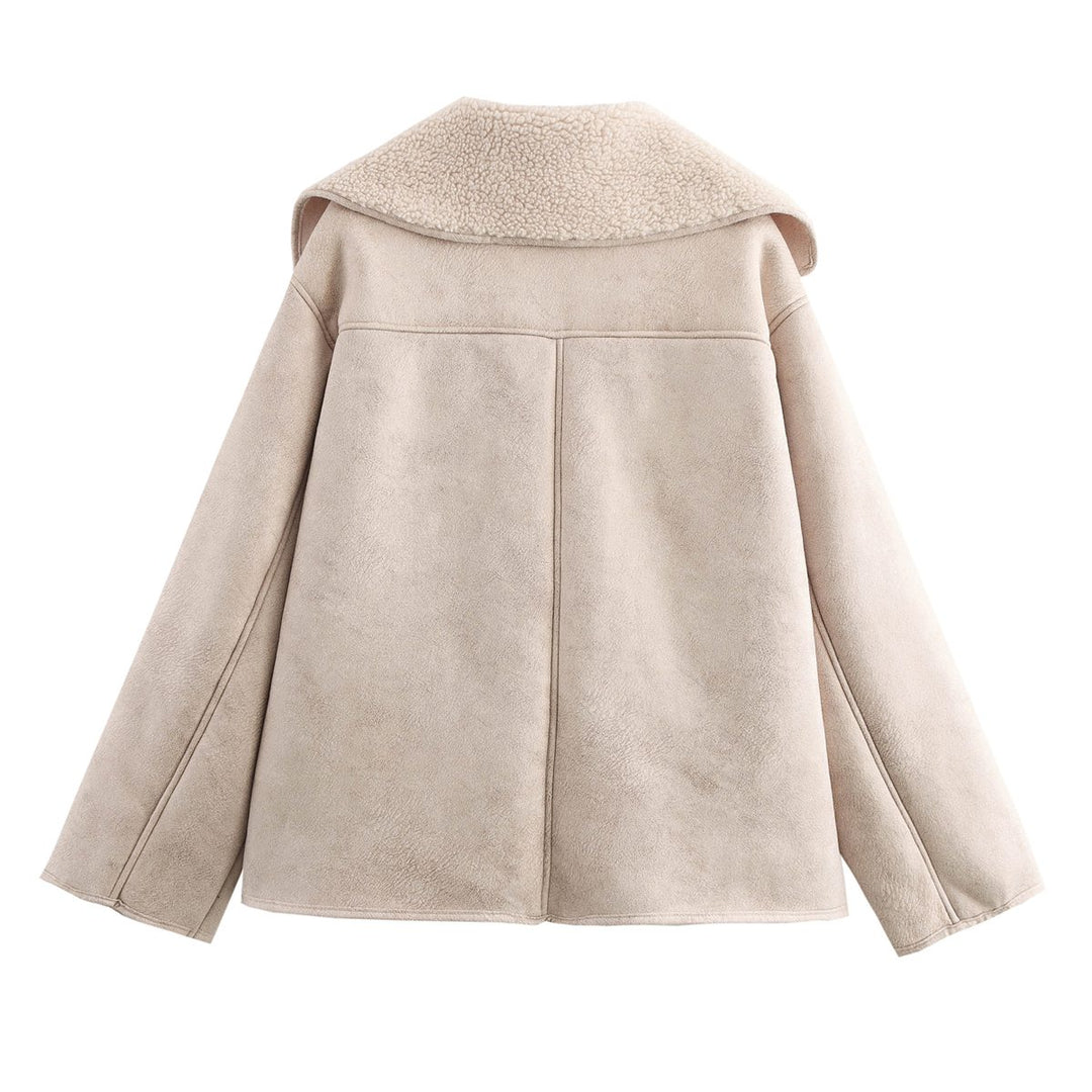 Drune | Shearling Mantel - Gemütliches & Warmes Design - Plüschstoff - Winterfertige Oberbekleidung