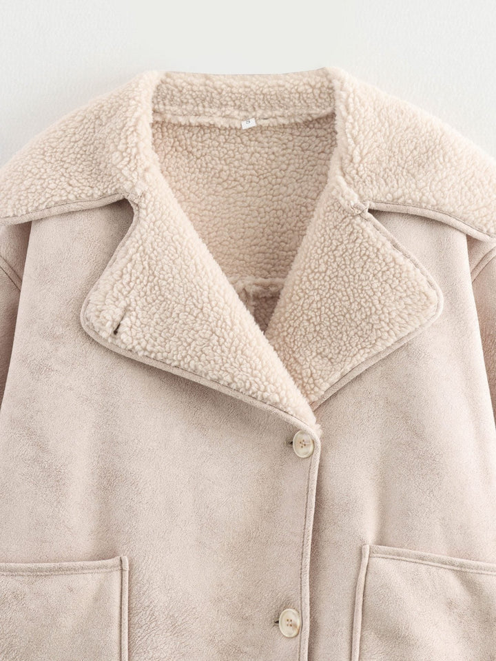 Drune | Shearling Mantel - Gemütliches & Warmes Design - Plüschstoff - Winterfertige Oberbekleidung