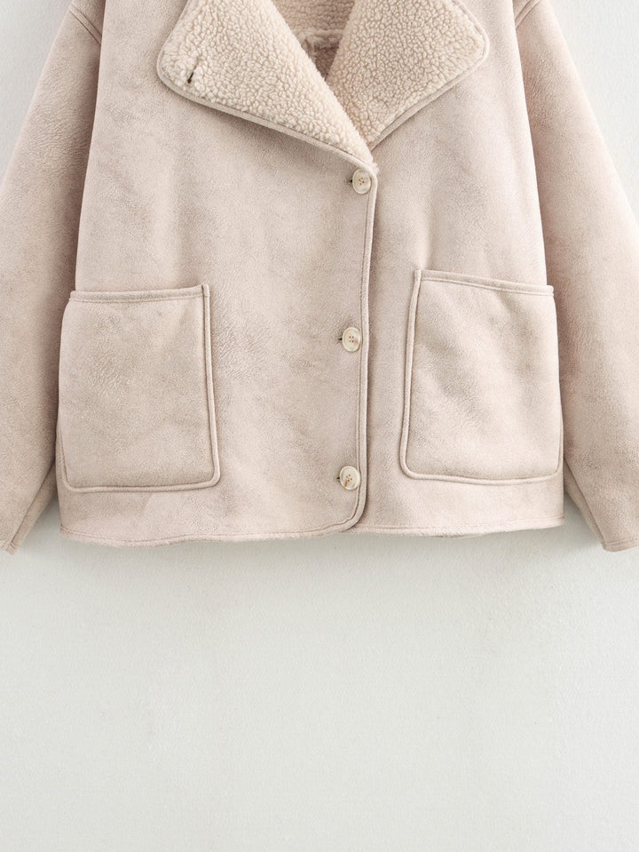 Drune | Shearling Mantel - Gemütliches & Warmes Design - Plüschstoff - Winterfertige Oberbekleidung