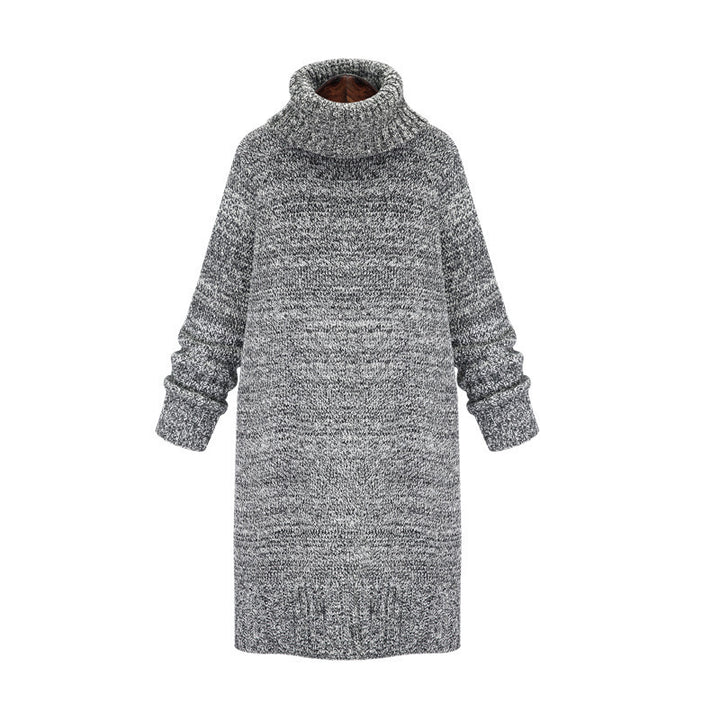 Damen Oversized Strickkleid mit Rollkragen und lässigem Schnitt Drune