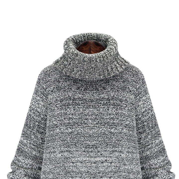 Damen Oversized Strickkleid mit Rollkragen und lässigem Schnitt Drune