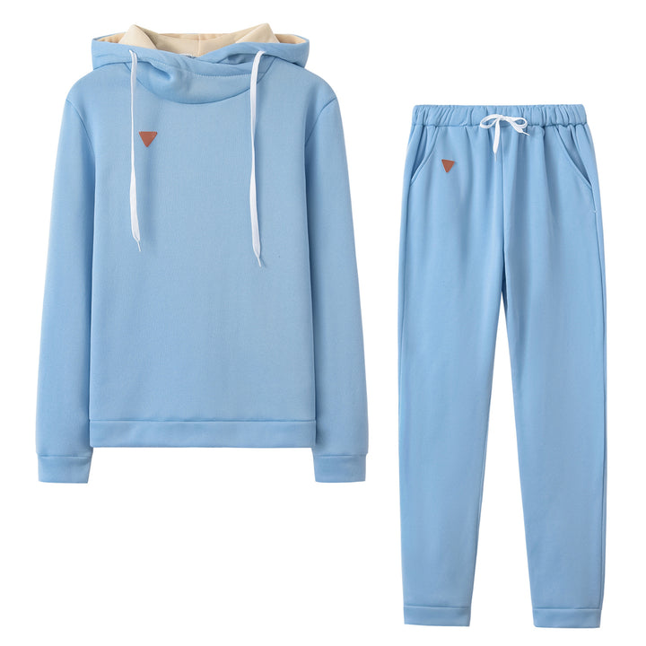 Damen gemütliches Hoodie- und Jogginghose-Set Drune