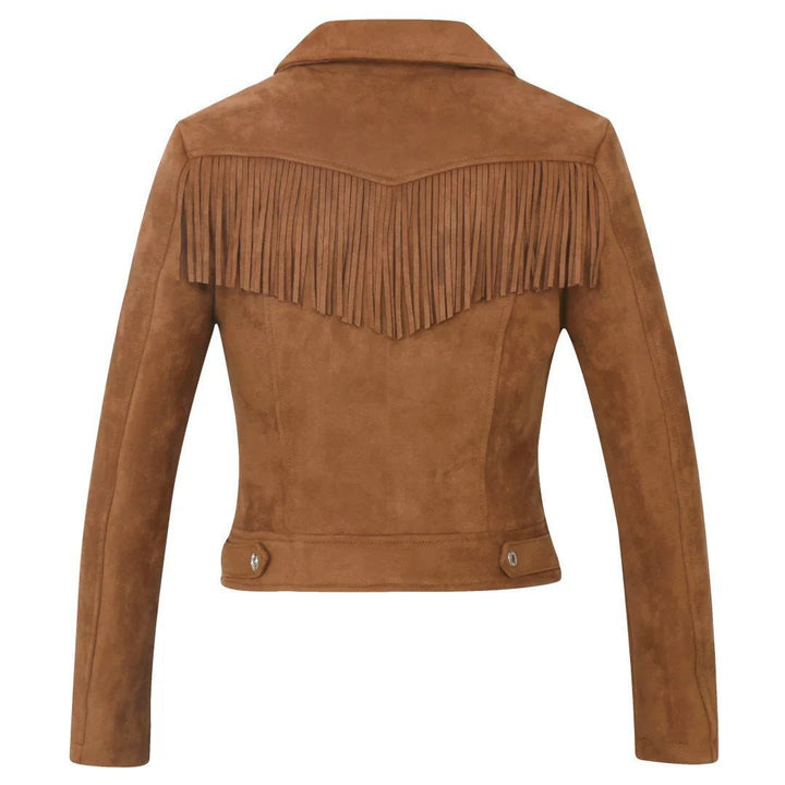 Drune | Wildlederjacke - Im Western-Stil - Kunstwildleder - Statement-Oberbekleidung