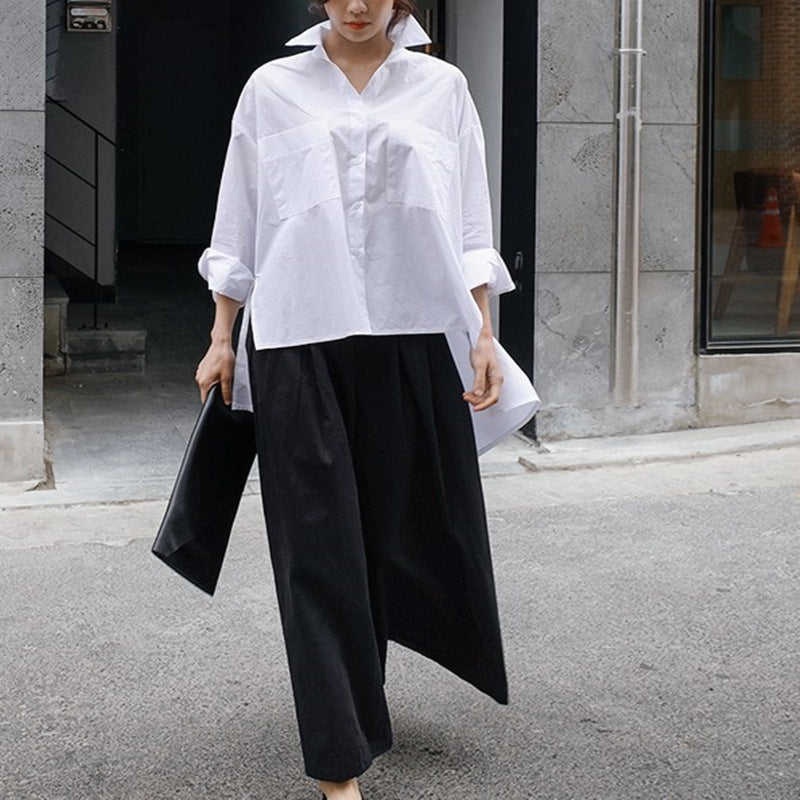 Damen Oversized Bluse mit strukturiertem Schnitt und modischen Ärmeln Drune