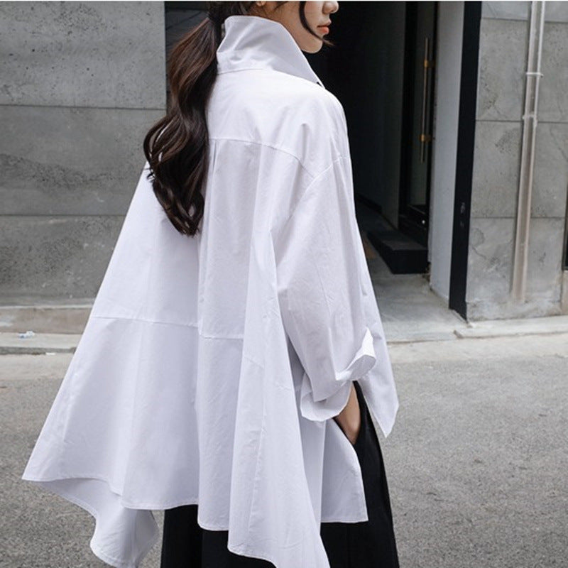 Damen Oversized Bluse mit strukturiertem Schnitt und modischen Ärmeln Drune