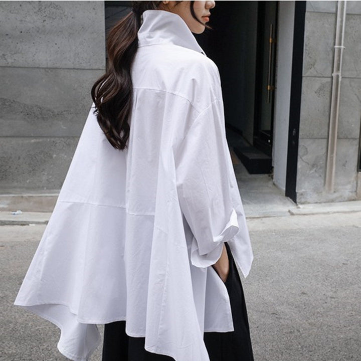 Damen Oversized Bluse mit strukturiertem Schnitt und modischen Ärmeln Drune