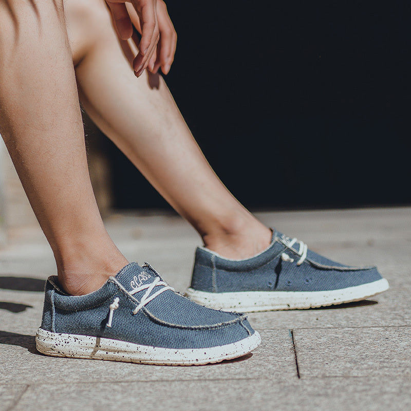 Ezra | Britische Segeltuch-Sneaker für Herren