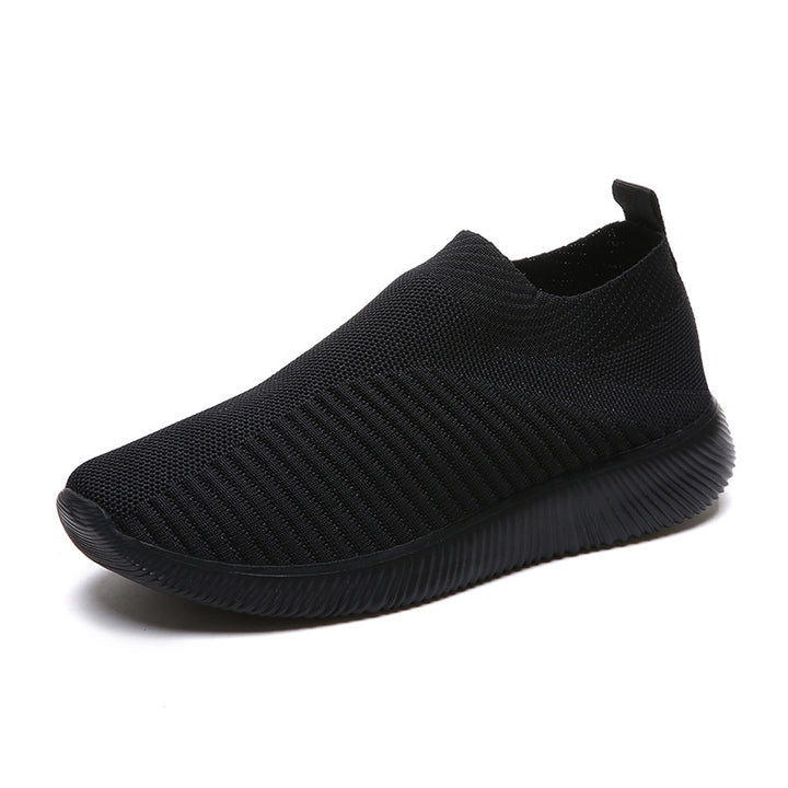 Unisex nan leichte gestrickte Slip-On Sneaker mit elastischem Einstieg und ergonomischer Einlegesohle Drune