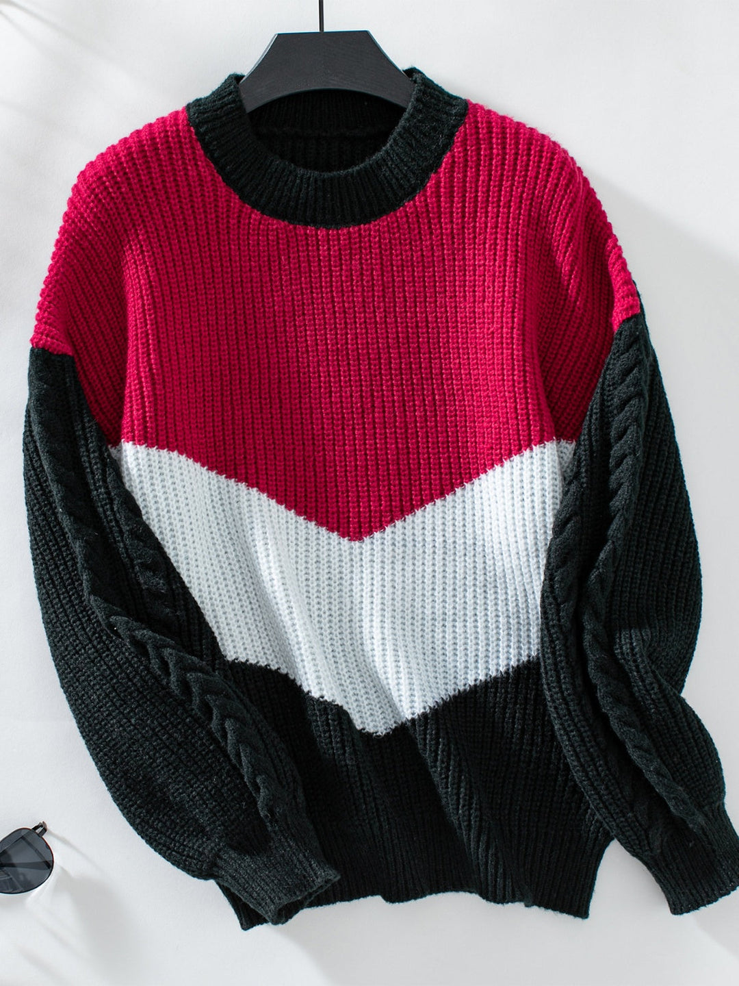 Drune | Strickpullover mit Farbblocken Weicher Strick Elegantes Design