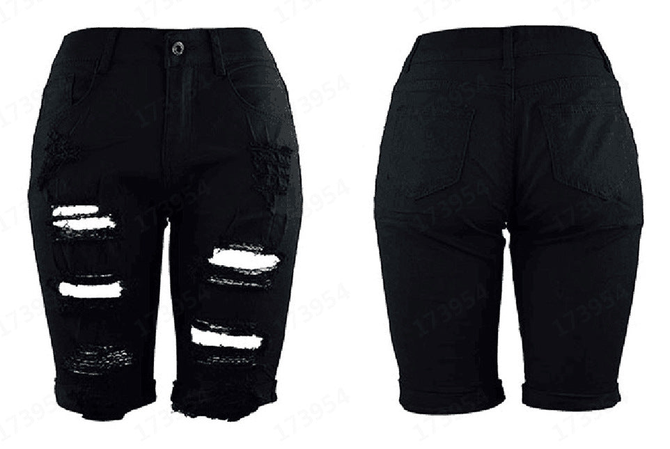 Damen Destroyed Denim-Hose mit lässigem Schnitt und modischen Rissdetails Drune