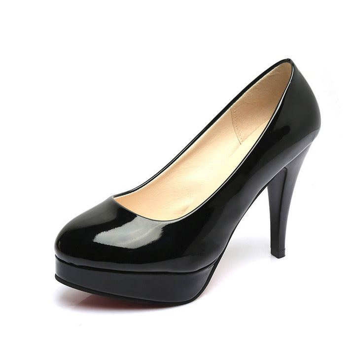 Damen Hochglänzende Plateau-Pumps mit schickem Design und elegantem Absatz Drune