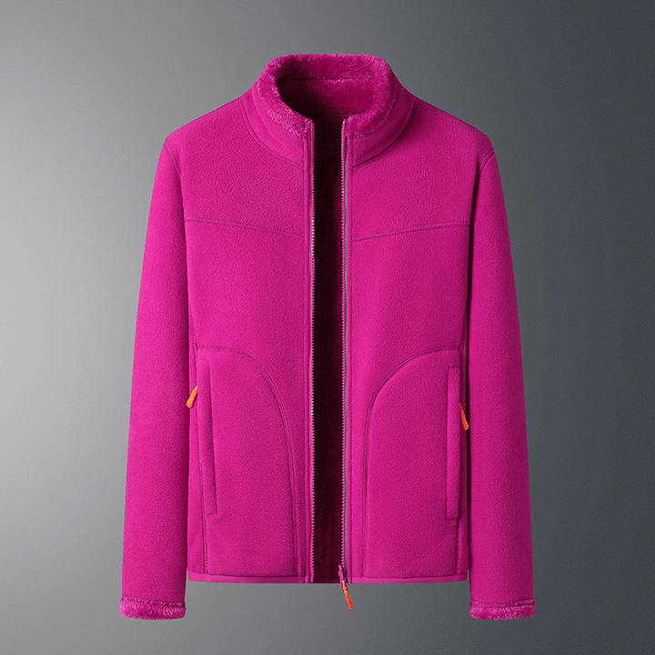 Drune | Fleecejacke mit Reißverschlusstaschen - Leichte Wärme - Hoher Kragen - Alltags-Layer