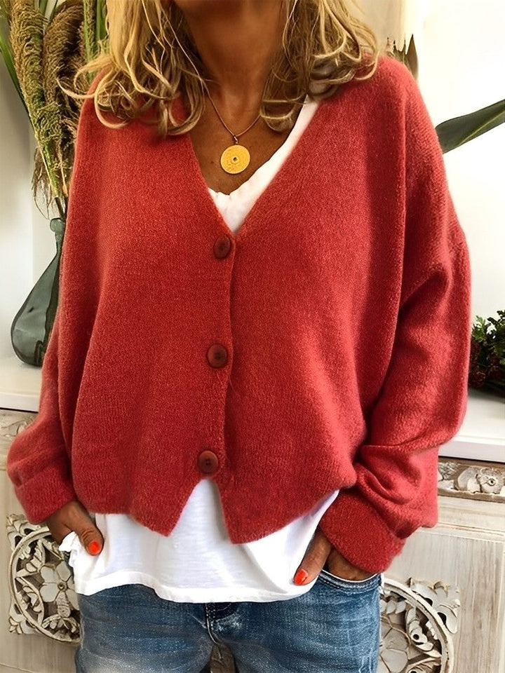 Drune | Lässiger Cardigan mit Knöpfen für Frauen