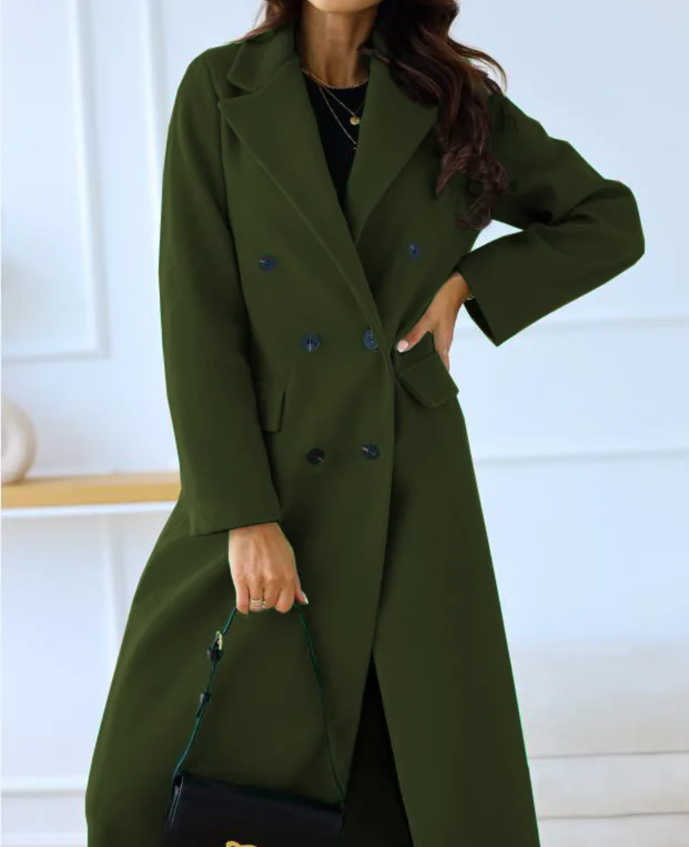 Drune | Lange Elegante Taillierte Trenchcoat Für Damen | Perfekt Für Herbst Und Winter