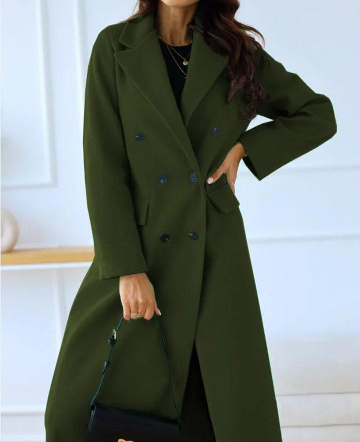 Drune | Lange Elegante Taillierte Trenchcoat Für Damen | Perfekt Für Herbst Und Winter