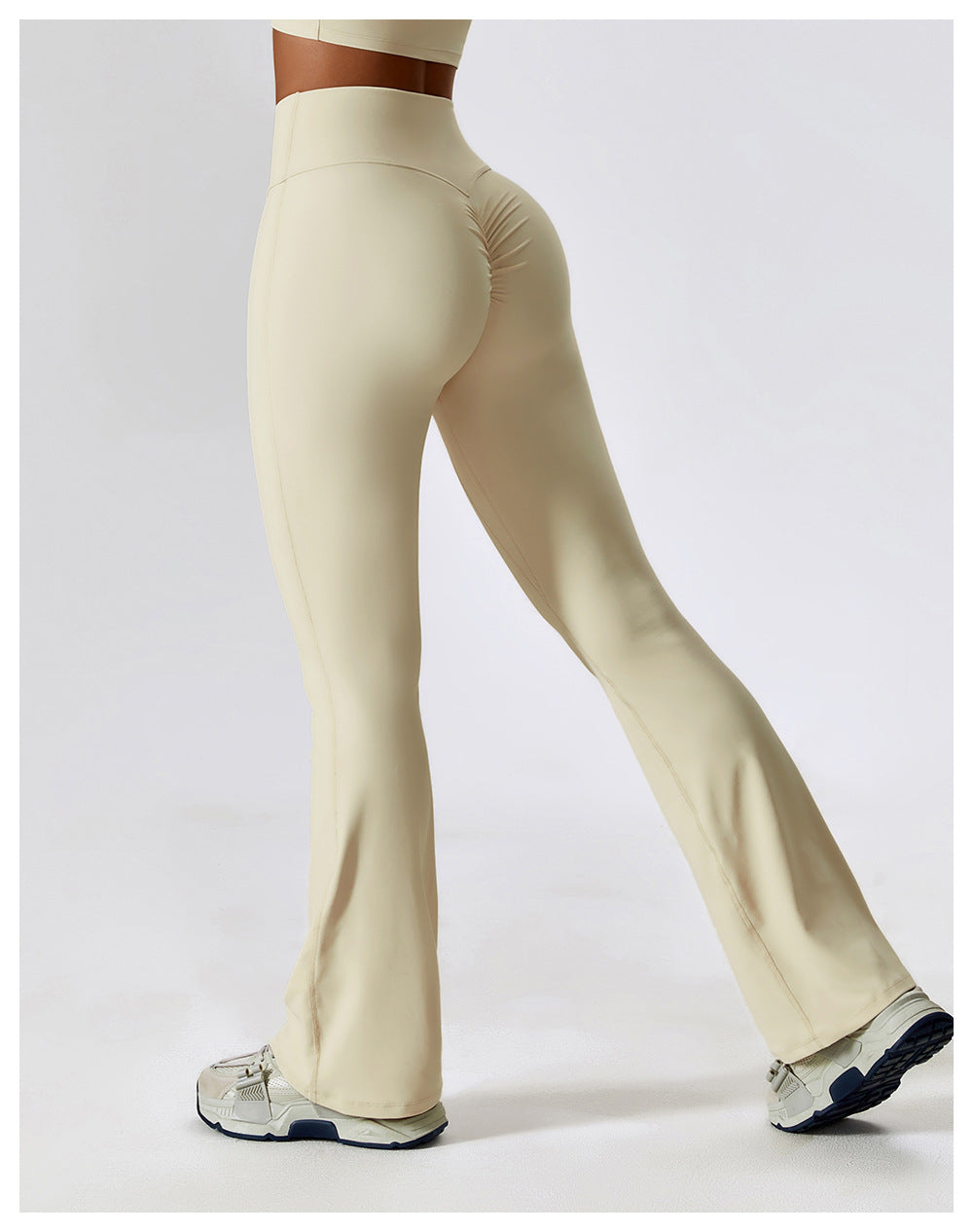 Drune | Stylische Fitness Hohe Taille Flare Yoga-Hose