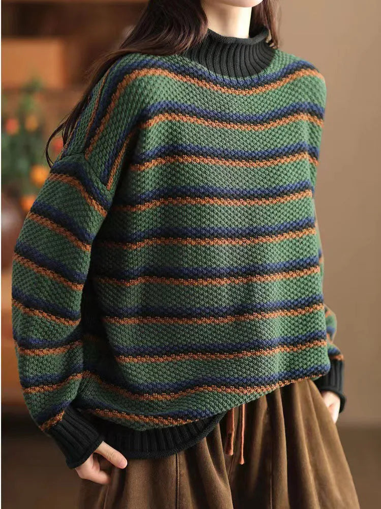 Drune | Streifen Strickpullover
