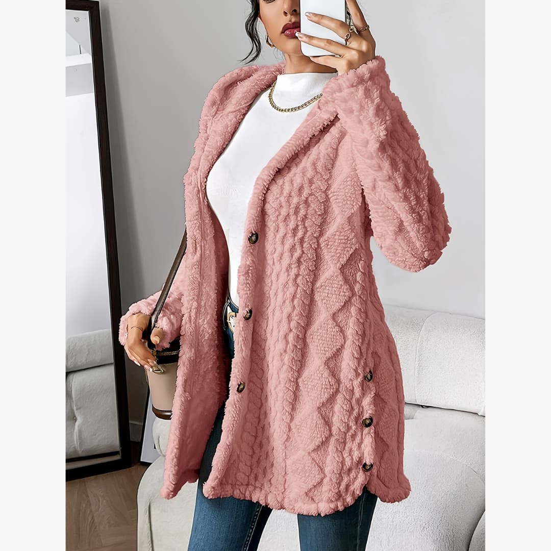 Drune | Gemütlicher Hoodie mit Teddy-Pullover für Damen