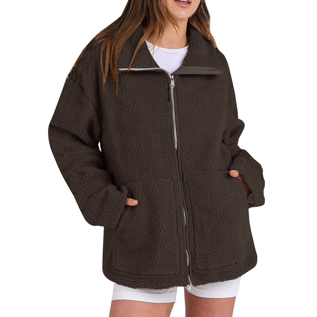 Drune | Locker Wollmantel mit Rollkragen für Damen