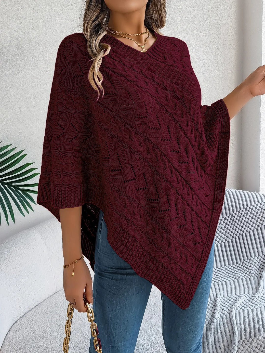 Drune | Strickpullover Poncho