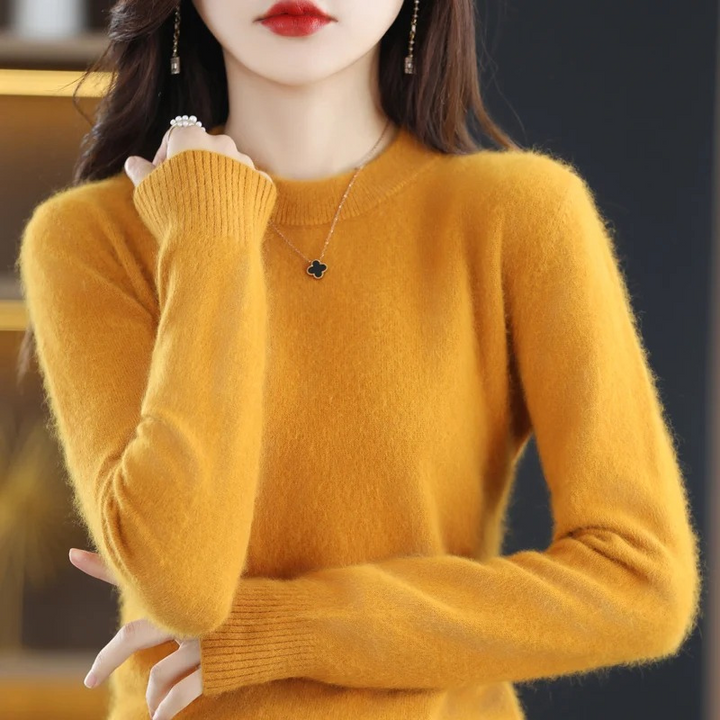 Drune | Kaschmir Pullover Damen Luxuriöser Rundhalsausschnitt, Weich & Modisch