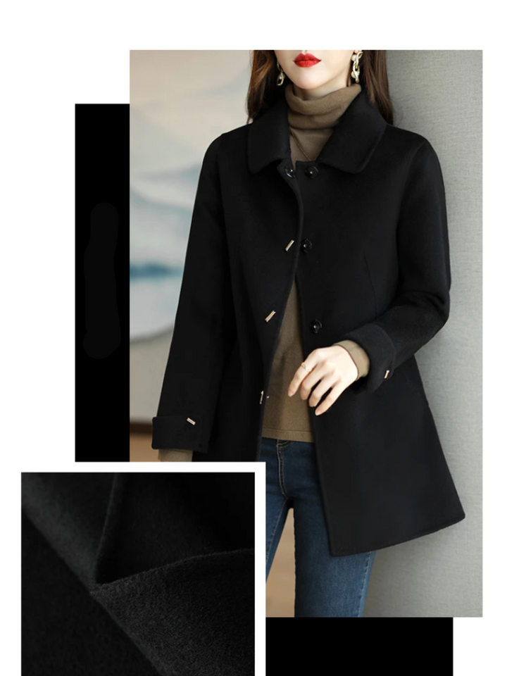 Drune | Damen Klassischer Petite Trenchcoat Mit Spitzem Kragen