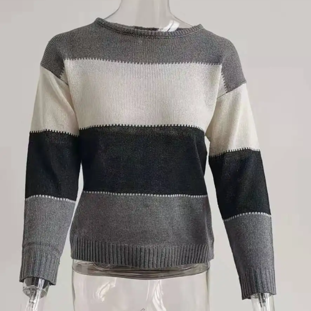 Drune | Farbblock-Pullover, bequemer Pullover