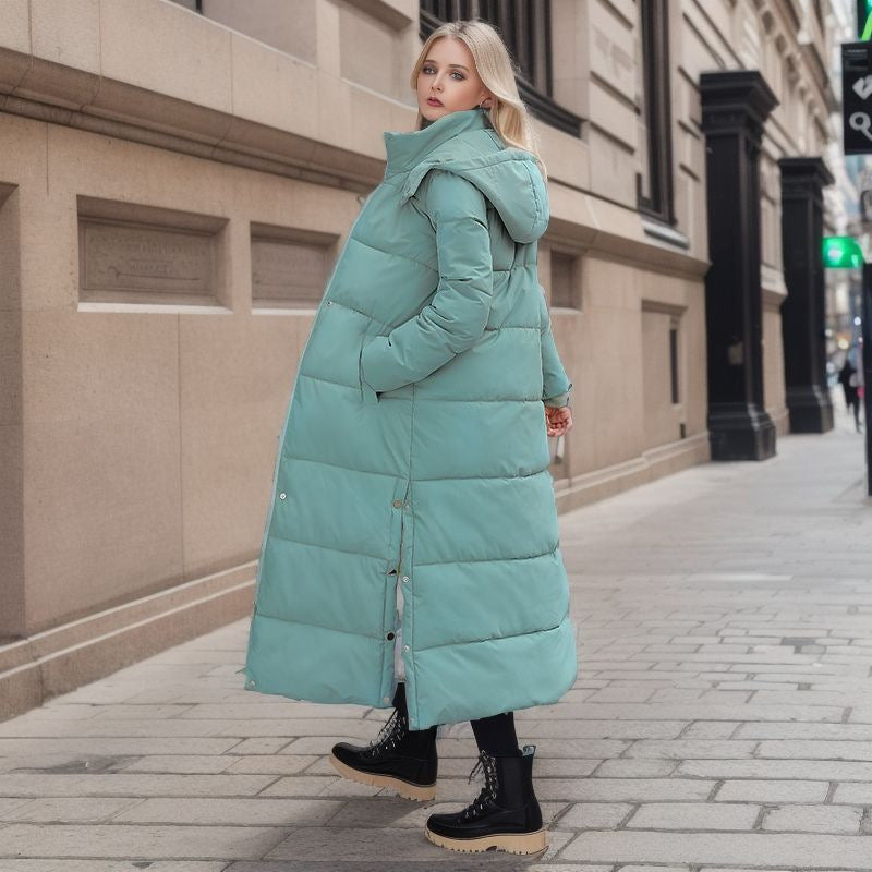 Drune | Warme Gefütterte Damen Pufferjacke mit Kapuze