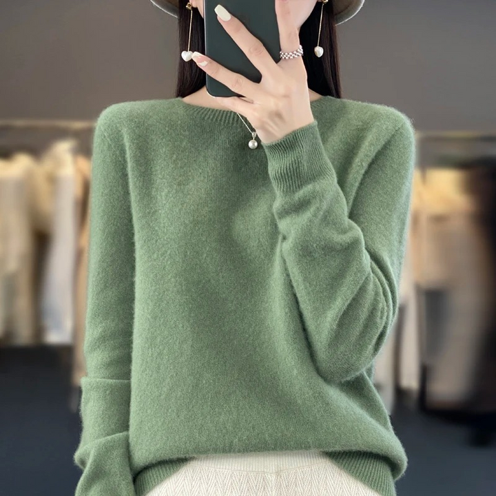 Drune | Cashmere Pullover Damen Stilvoller Rundhals, Weich & Komfortabel