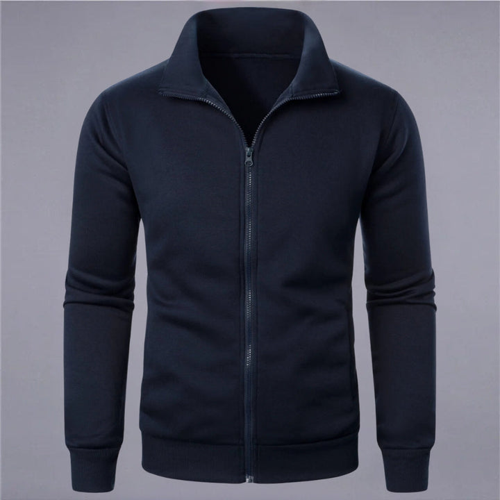 Drune | Klassisches Sweatshirt mit Reißverschluss Baumwollmischung Komfort und Stil