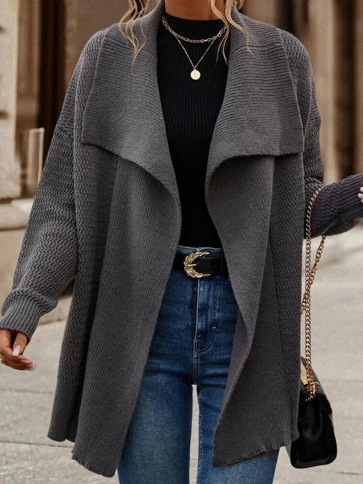 Drune | Trendiger grauer Cardigan für Frauen