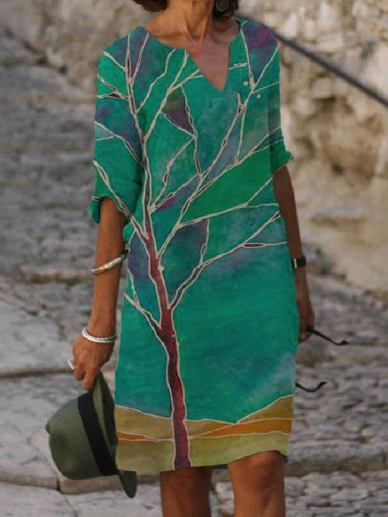 Drune | Bezauberndes Kleid mit Blumenmuster