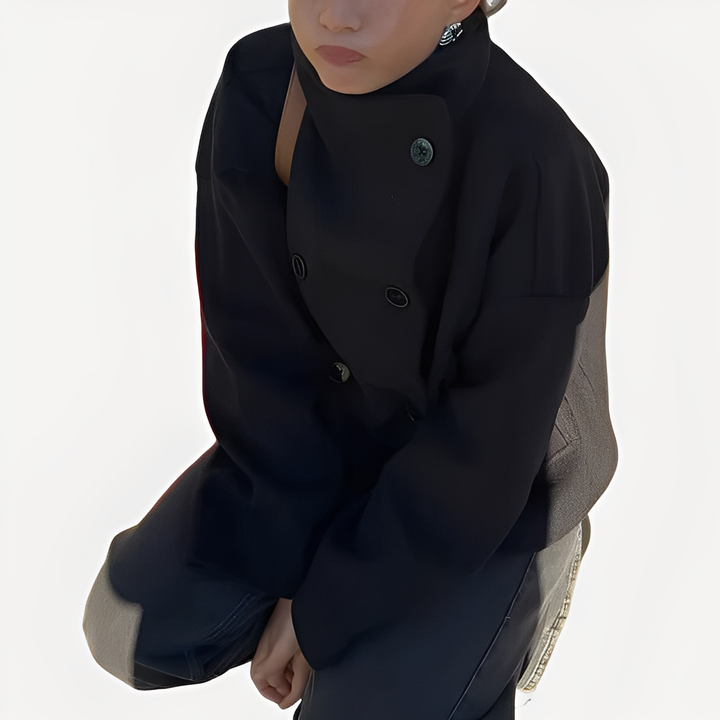 Drune | Schicke Damenwolljacke mit einem Knopf