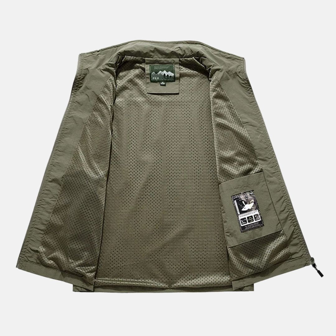 Drune | Leichte Multifunktionsweste mit Taschen für Herren für den Outdoor-Einsatz