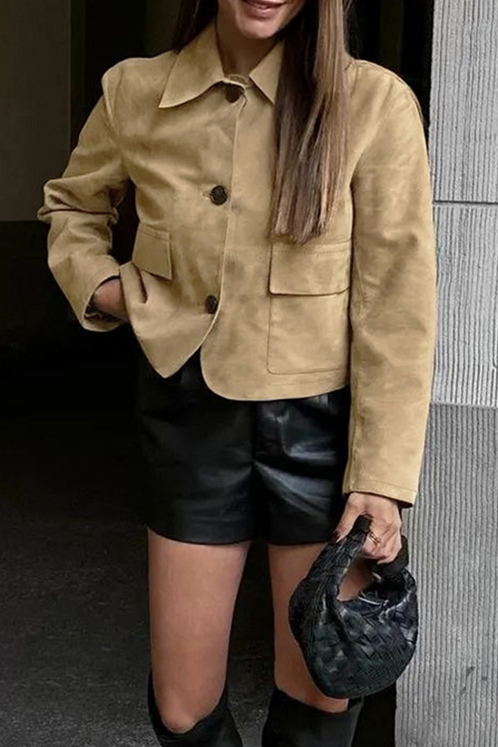 Drune | Casual jacket with button-through shirt collar
