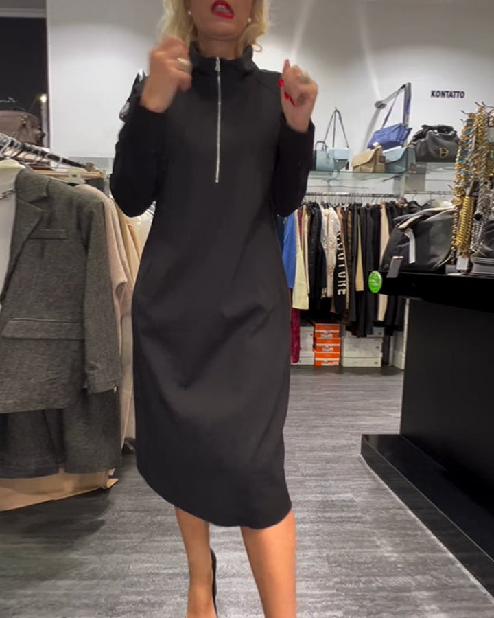 Drune | Kleid mit Stehkragen und Reißverschluss