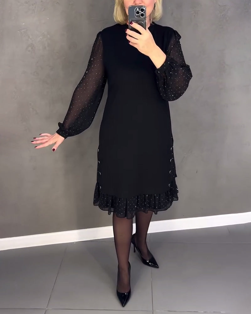 Drune | Kleid mit Langen Ärmeln und Punkten