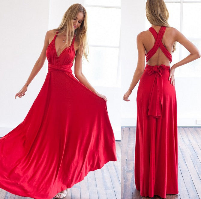Drune | Kleid mit tiefem V-Ausschnitt und schmeichelnder Silhouette für Frauen