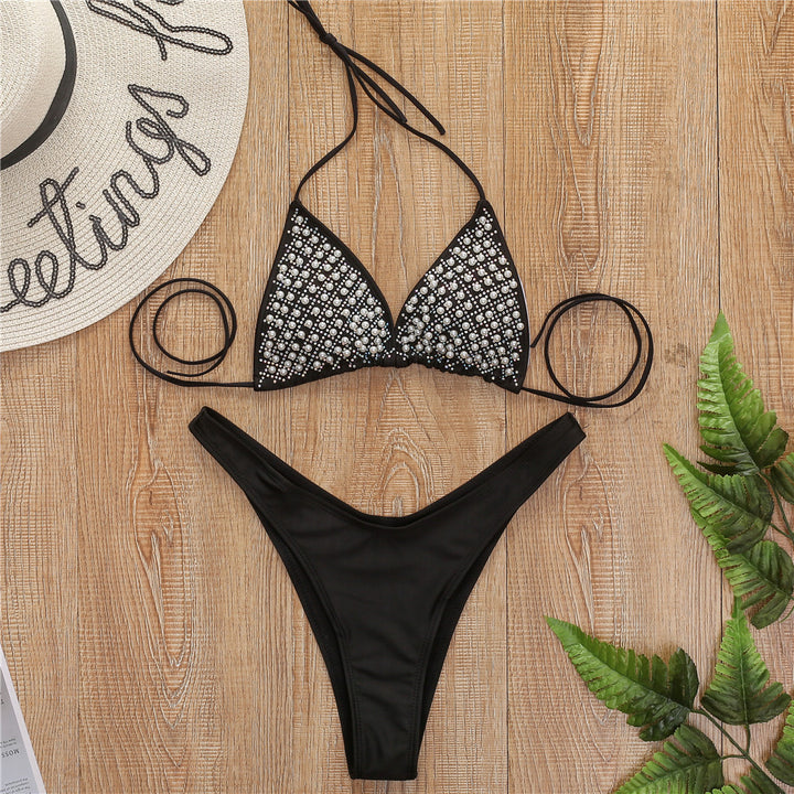 Damen Glamouröser Strass-Bikini Drune