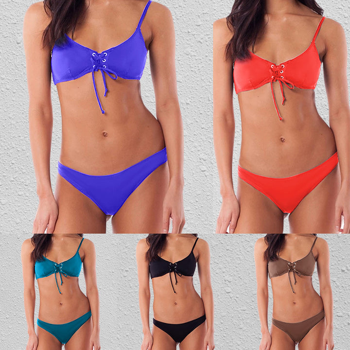 Damen Bikini mit raffiniertem Schnür-Design Drune