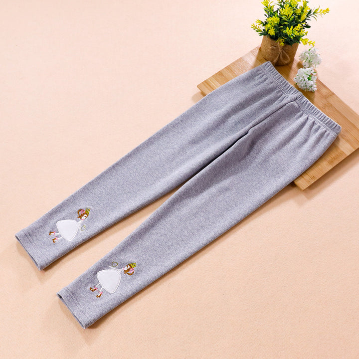 Mädchen Leggings mit buntem Applikationsdesign Drune