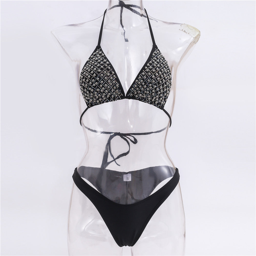 Damen Glamouröser Strass-Bikini Drune
