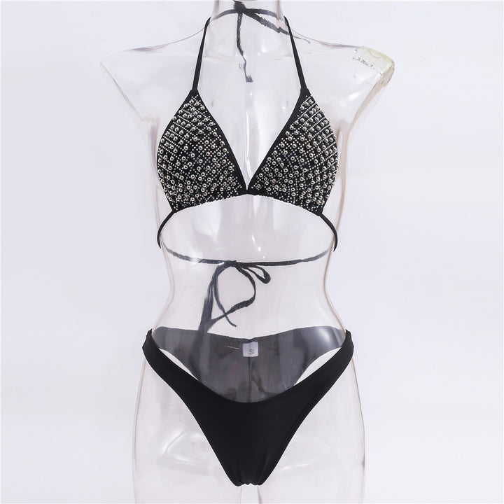 Damen Glamouröser Strass-Bikini Drune