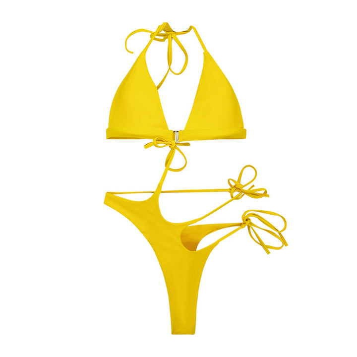 Damen Triangel-Bikini mit modischem Cut-Out und raffiniertem Bindesystem Drune